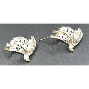 Vtg Native American Shube's Manufacturing Inc 925 Bird Earrings 1” UNIQUE unworn